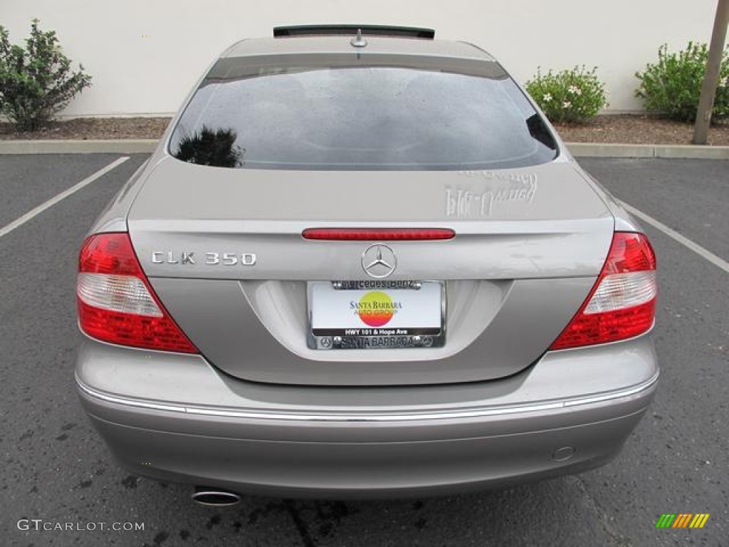 2009 CLK 350 Coupe - Pewter Metallic / Black/Stone photo #4