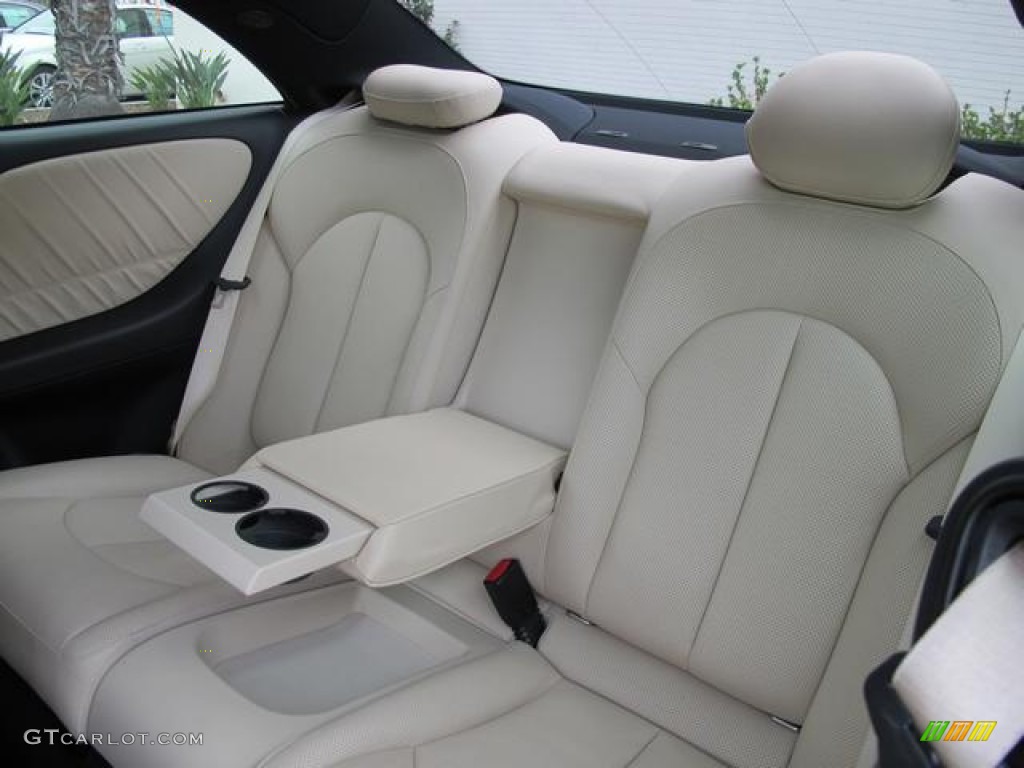Black/Stone Interior 2009 Mercedes-Benz CLK 350 Coupe Photo #70554763