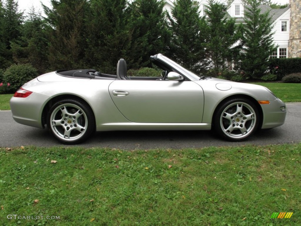 Arctic Silver Metallic 2007 Porsche 911 Carrera Cabriolet Exterior Photo #70556095