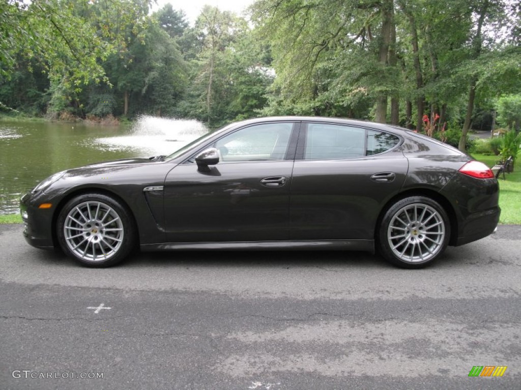 Carbon Grey Metallic 2012 Porsche Panamera 4 Exterior Photo #70556239