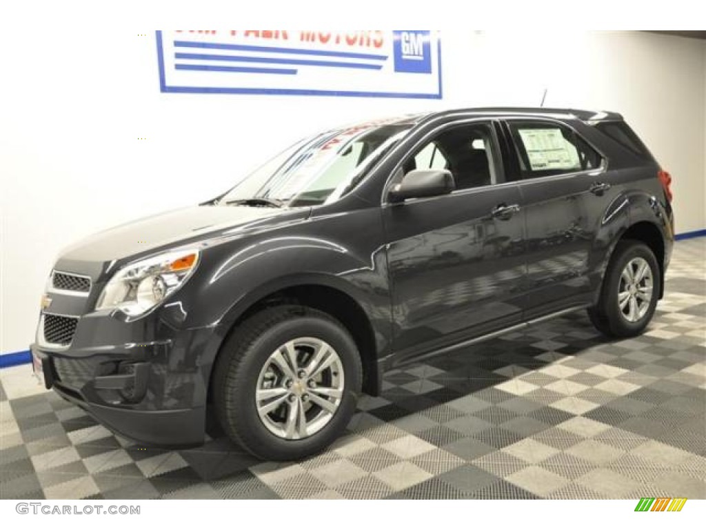 2013 Equinox LS - Ashen Gray Metallic / Jet Black photo #1