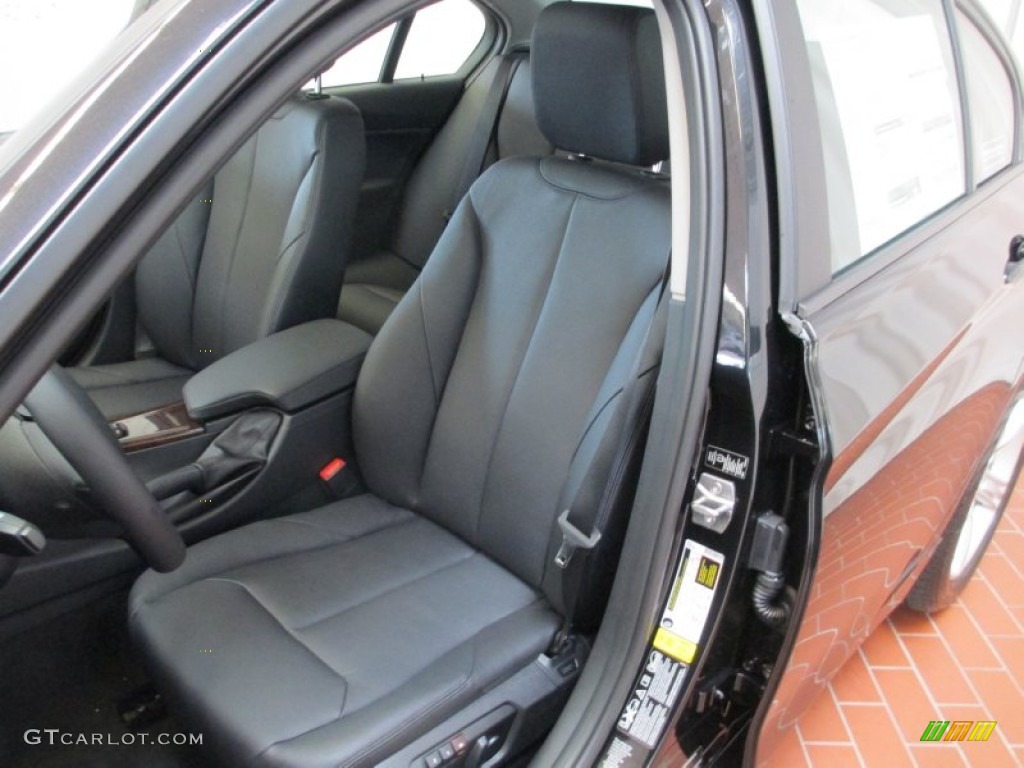 Black Interior 2013 BMW 3 Series 328i xDrive Sedan Photo #70557056