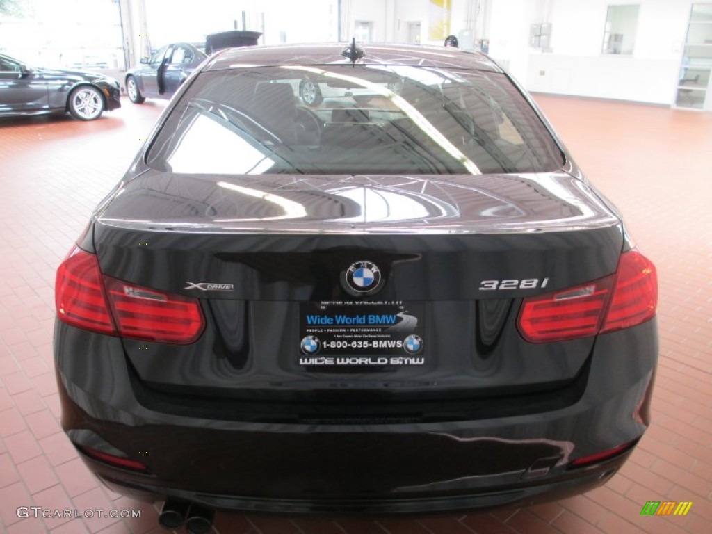 2013 3 Series 328i xDrive Sedan - Jet Black / Black photo #5