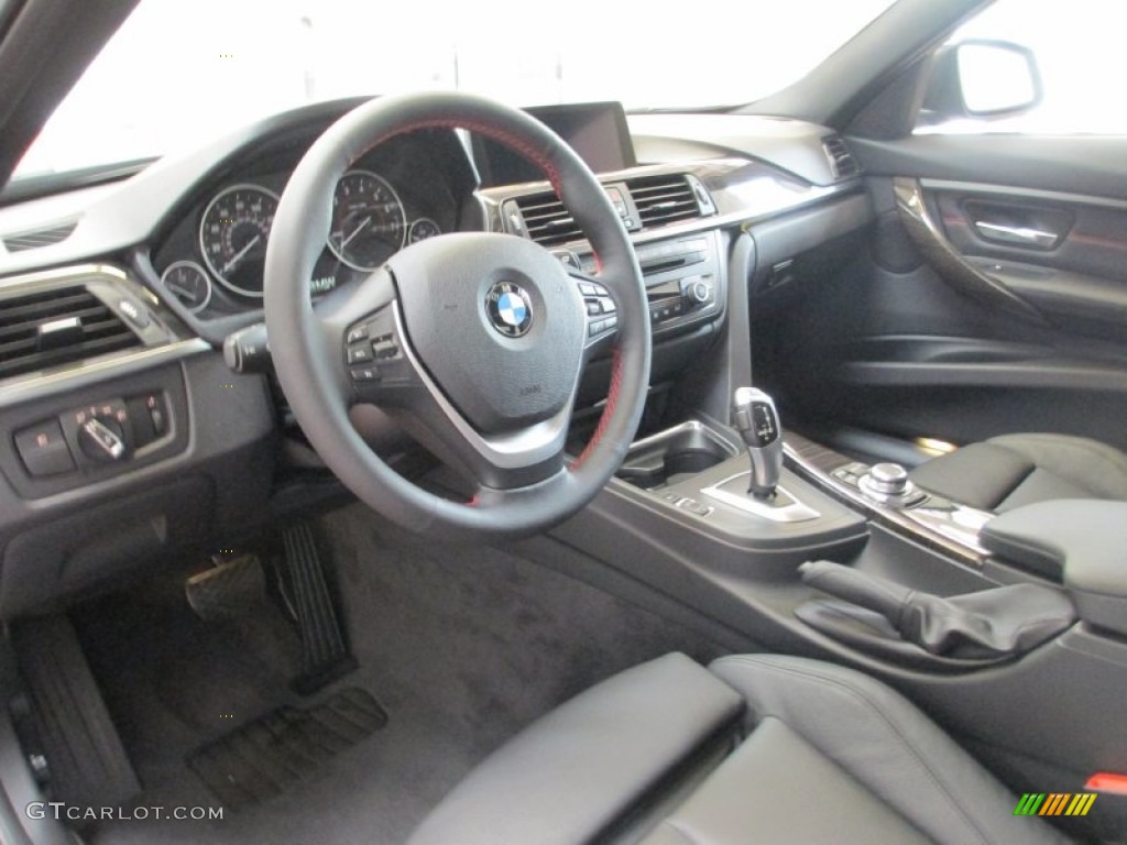 Black Interior 2013 BMW 3 Series 328i xDrive Sedan Photo #70557196