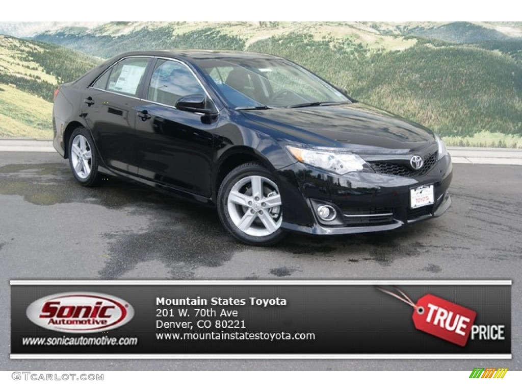 2012 Camry SE - Attitude Black Metallic / Black photo #1