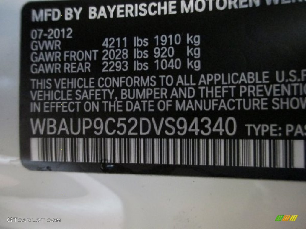 2013 1 Series 128i Coupe - Alpine White / Black photo #15