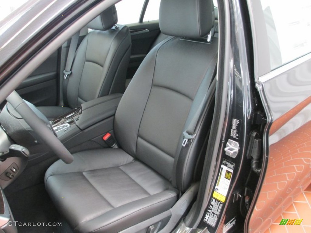 Black Interior 2013 BMW 5 Series 528i xDrive Sedan Photo #70557934