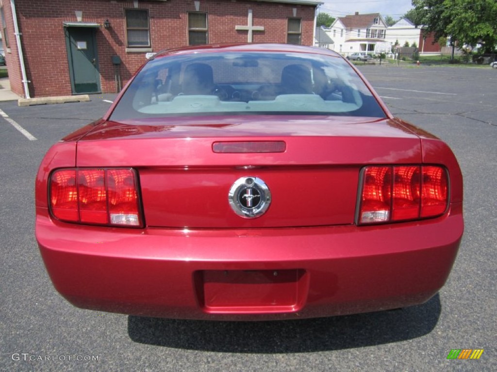 2007 Mustang V6 Deluxe Coupe - Redfire Metallic / Light Graphite photo #6