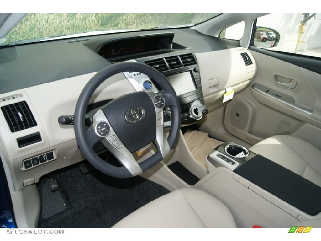 Bisque Interior 2012 Toyota Prius V Five Hybrid Photo