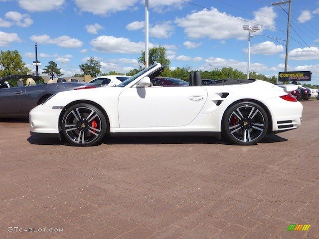 Carrara White 2010 Porsche 911 Turbo Cabriolet Exterior Photo #70559461