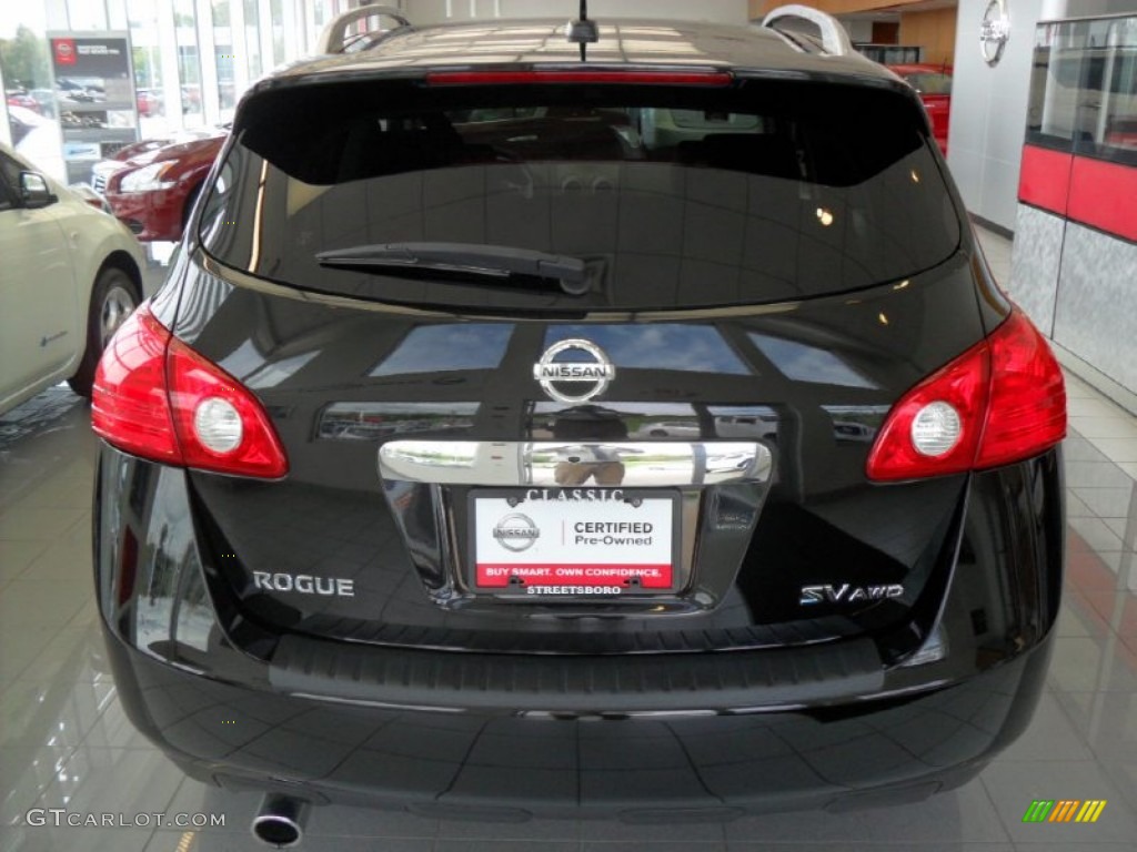 2011 Rogue SV AWD - Wicked Black / Black photo #4