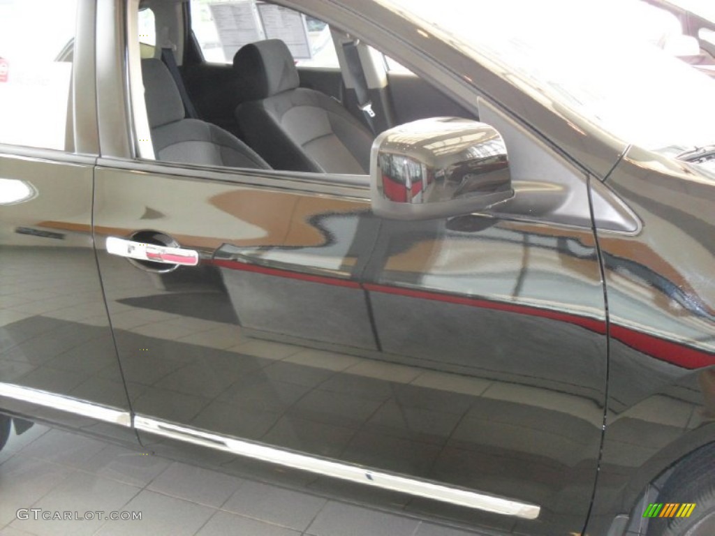 2011 Rogue SV AWD - Wicked Black / Black photo #8