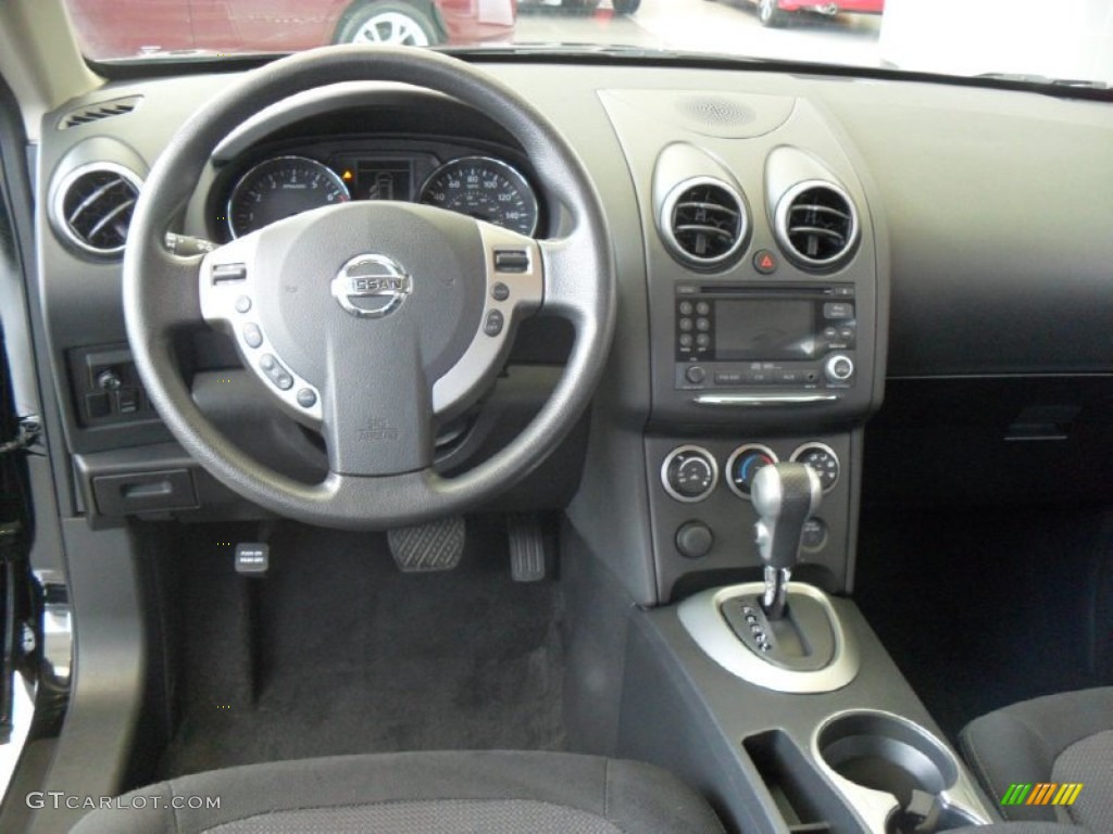 2011 Rogue SV AWD - Wicked Black / Black photo #13