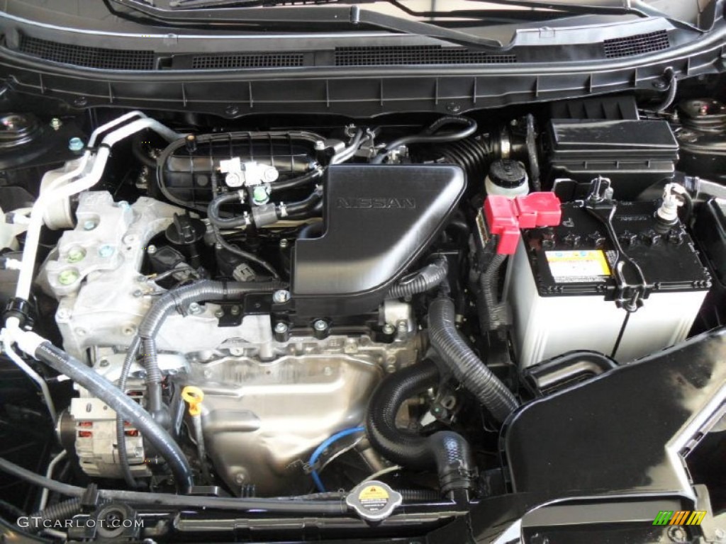 2011 Rogue SV AWD - Wicked Black / Black photo #23