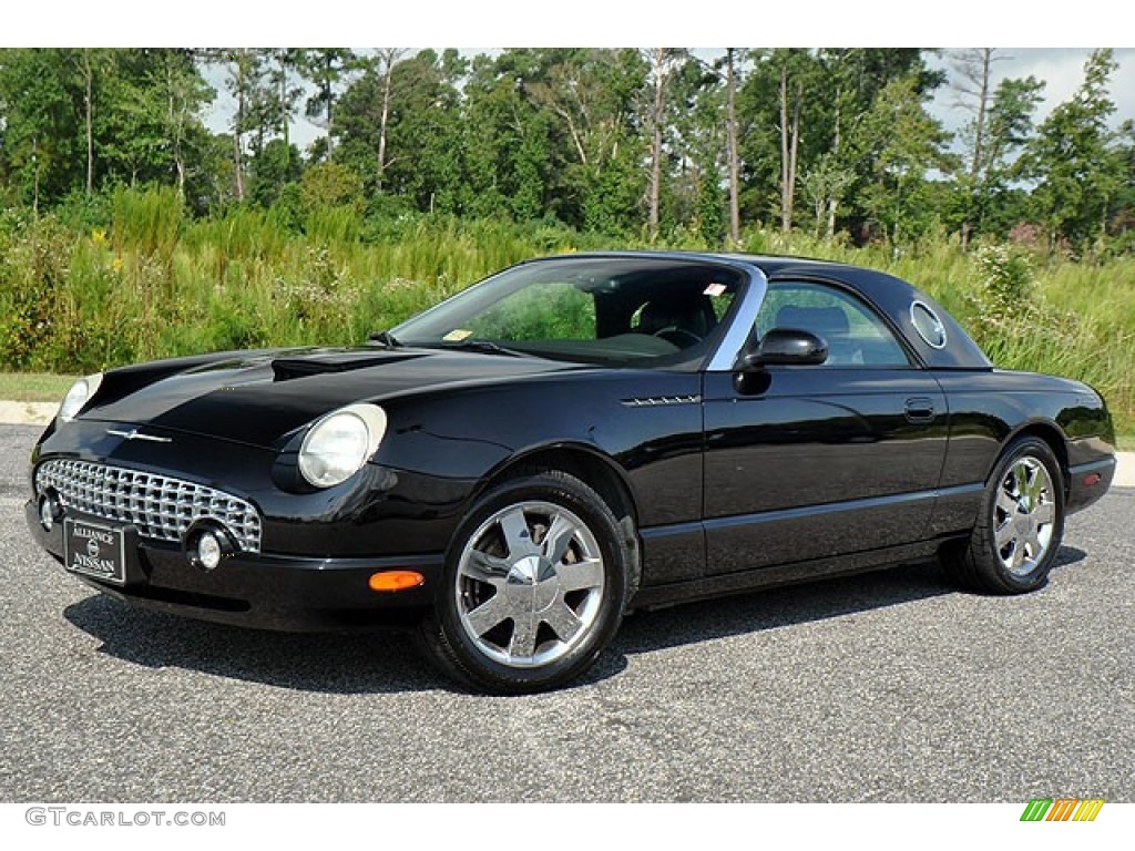 2002 Thunderbird Premium Roadster - Evening Black / Midnight Black photo #1