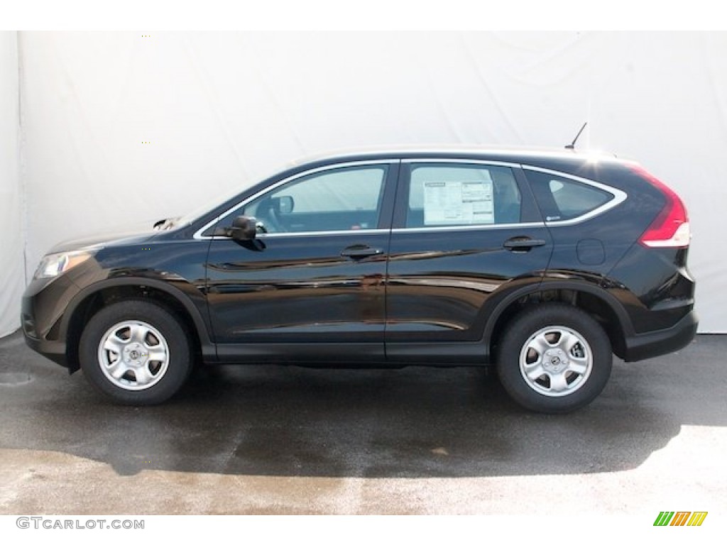 2012 CR-V LX - Crystal Black Pearl / Black photo #4