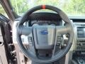 2012 Ford F150 Raptor Black Leather/Cloth Interior Steering Wheel Photo