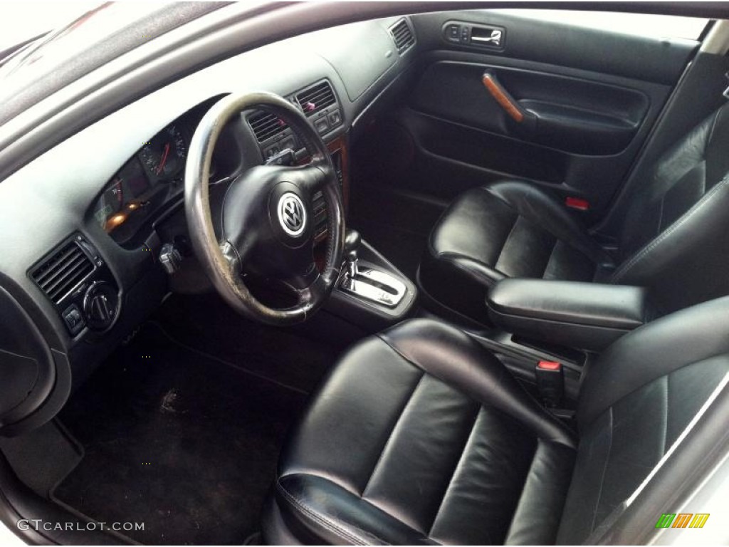 Black Interior 2001 Volkswagen Jetta GLS VR6 Sedan Photo #70563798