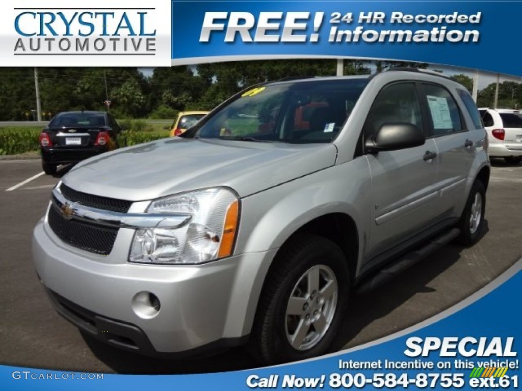 2009 Equinox LS - Silver Ice Metallic / Light Gray photo #1