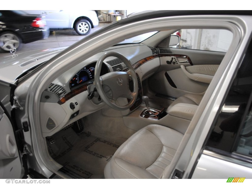 2004 S 55 AMG Sedan - Brilliant Silver Metallic / Ash photo #4