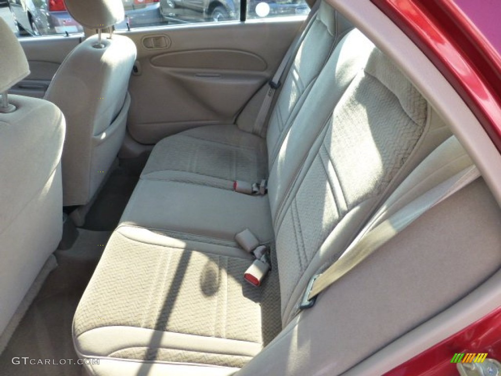 1998 Escort SE Sedan - Toreador Red Metallic / Beige photo #9