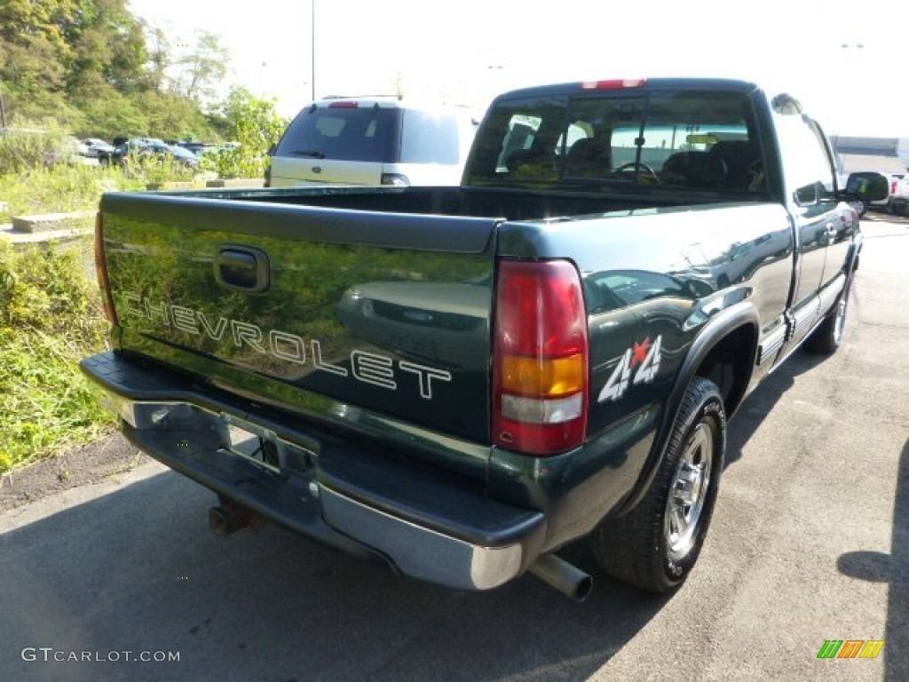 2001 Silverado 1500 LS Extended Cab 4x4 - Forest Green Metallic / Graphite photo #2