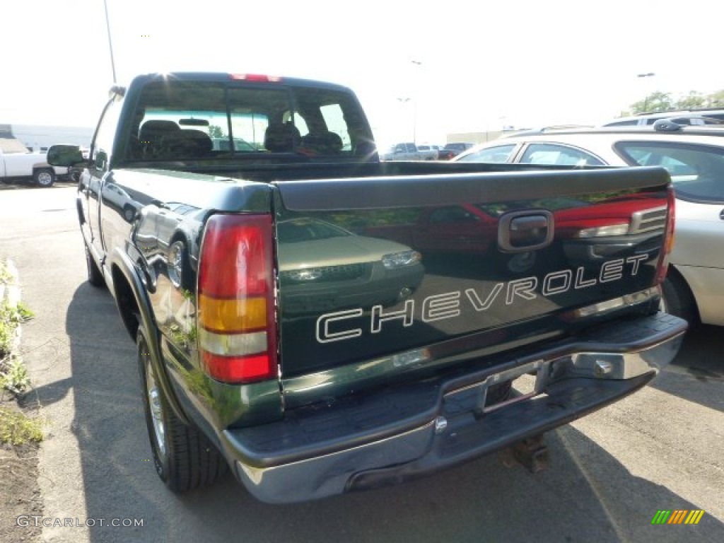 2001 Silverado 1500 LS Extended Cab 4x4 - Forest Green Metallic / Graphite photo #3