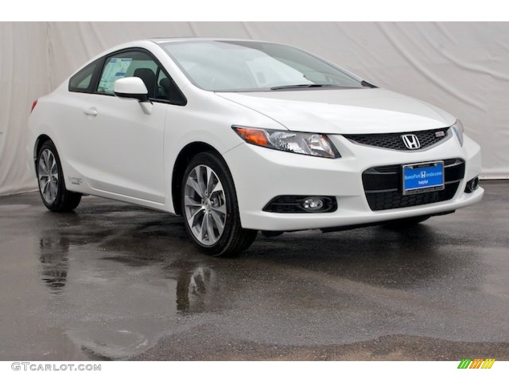 2012 Civic Si Coupe - Taffeta White / Black photo #1