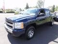 2009 Imperial Blue Metallic Chevrolet Silverado 1500 LS Crew Cab 4x4  photo #2