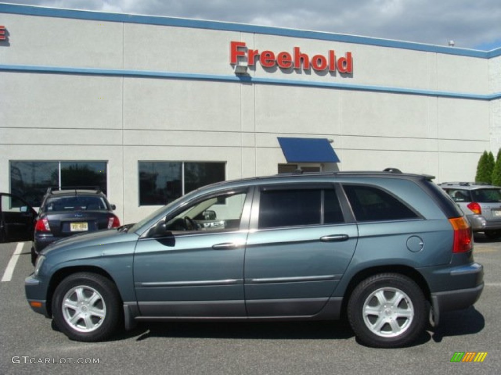 2005 Pacifica Touring AWD - Magnesium Green Pearl / Light Taupe photo #3