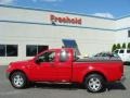 2011 Red Alert Nissan Frontier SV V6 King Cab 4x4  photo #3