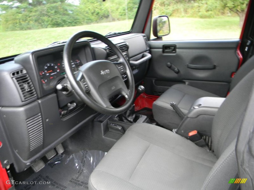 Dark Slate Gray Interior 2006 Jeep Wrangler Unlimited 4x4 Photo #70571505
