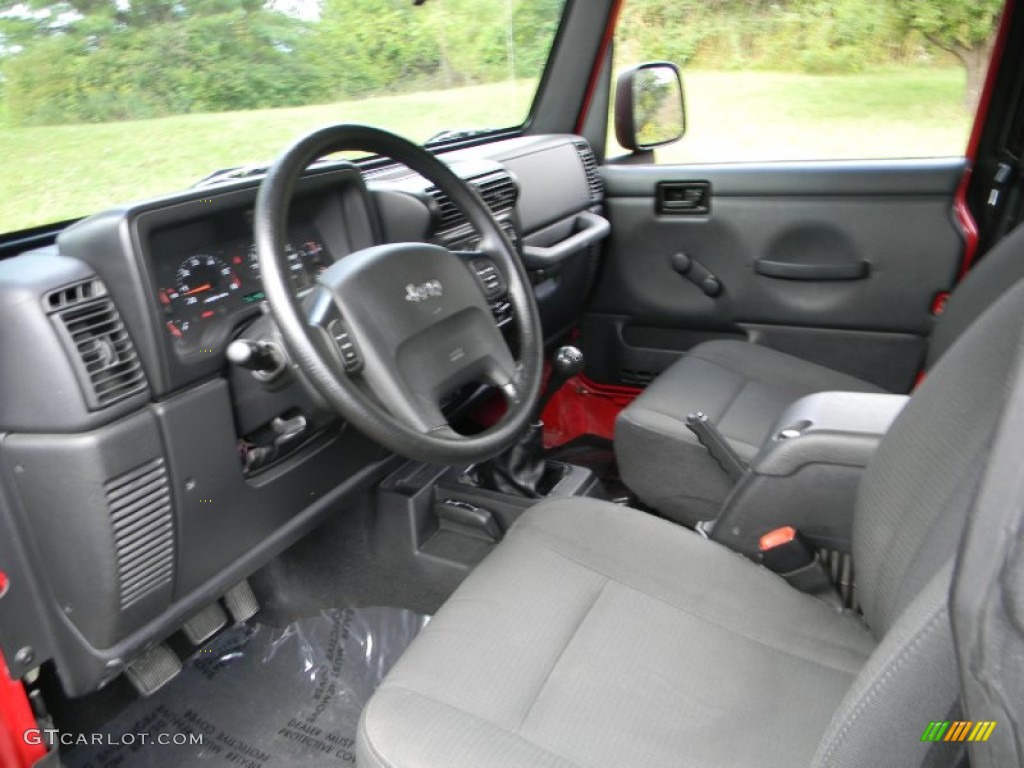 2006 Wrangler Unlimited 4x4 - Flame Red / Dark Slate Gray photo #13