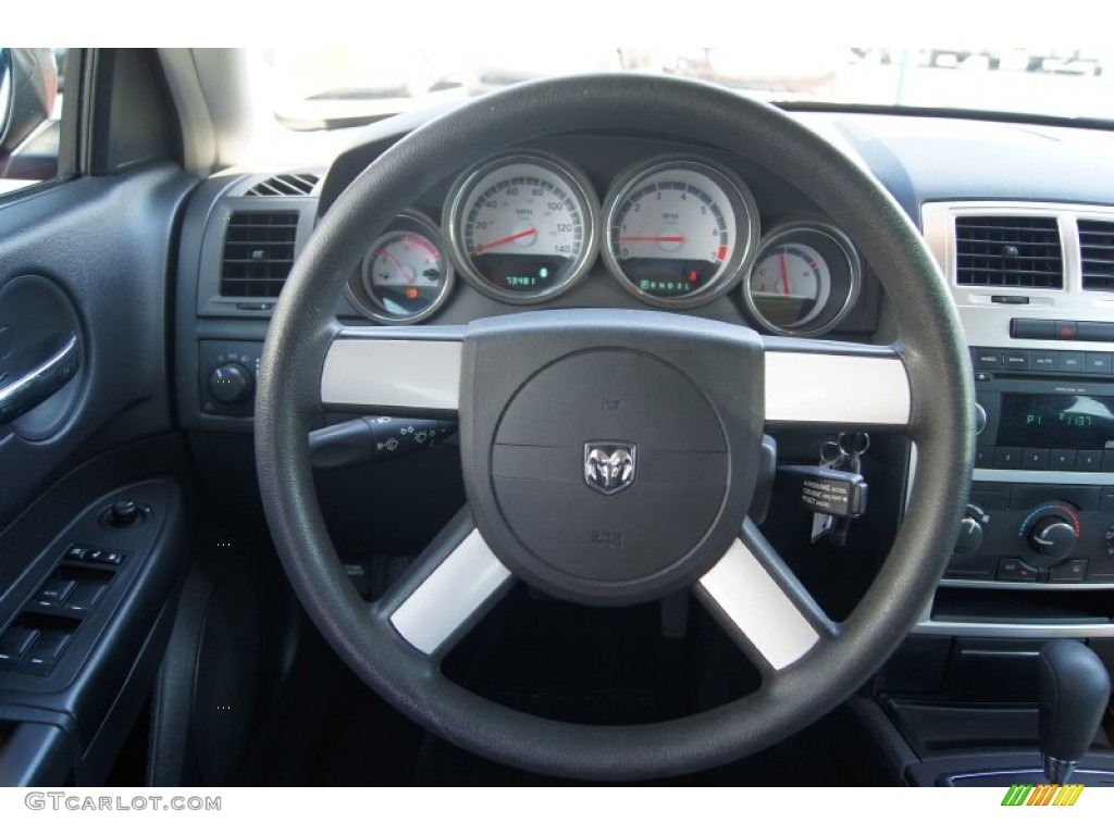 2009 Dodge Charger SE Dark Slate Gray Steering Wheel Photo #70571910