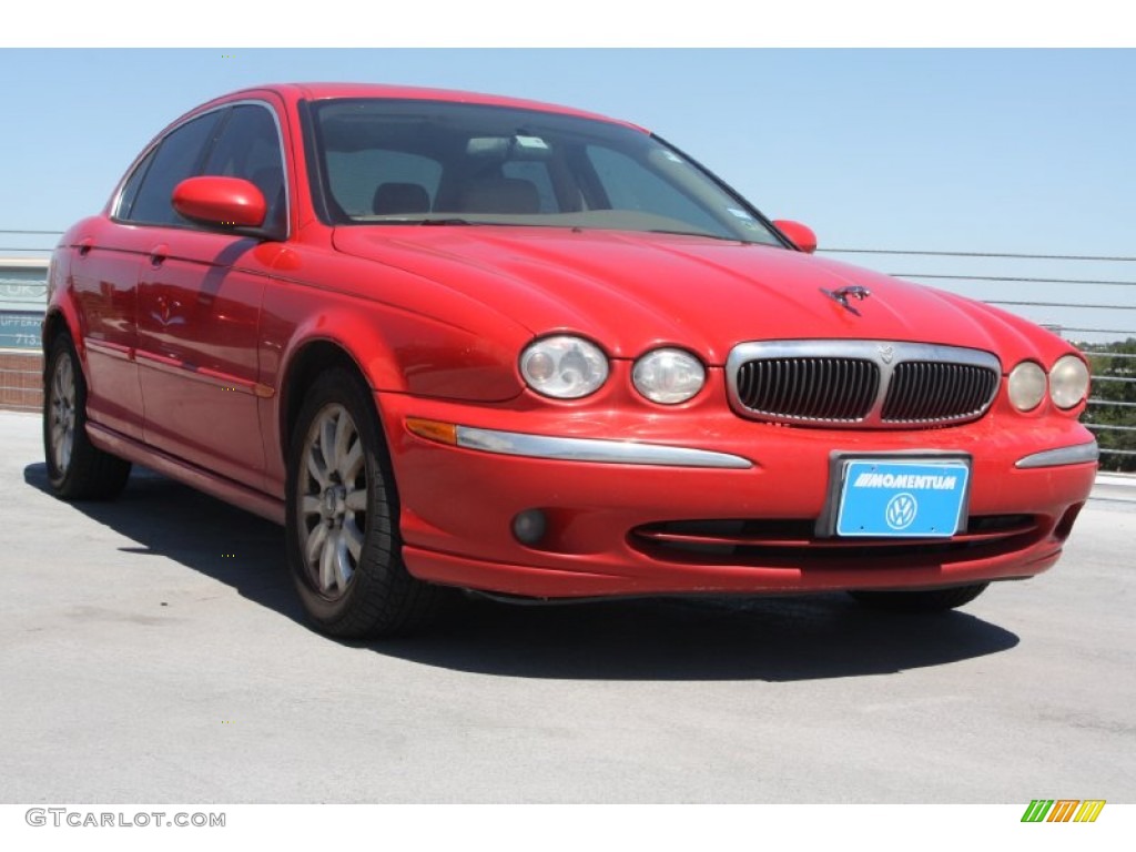 2002 X-Type 2.5 - Phoenix Red / Sand photo #1