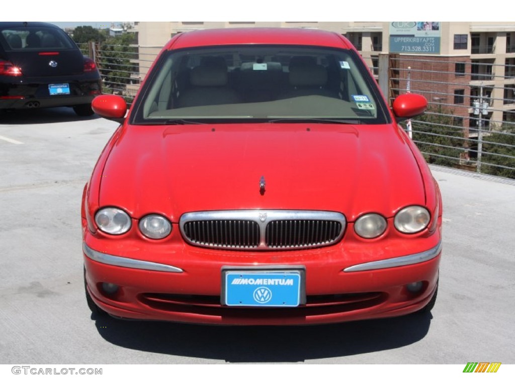 2002 X-Type 2.5 - Phoenix Red / Sand photo #2