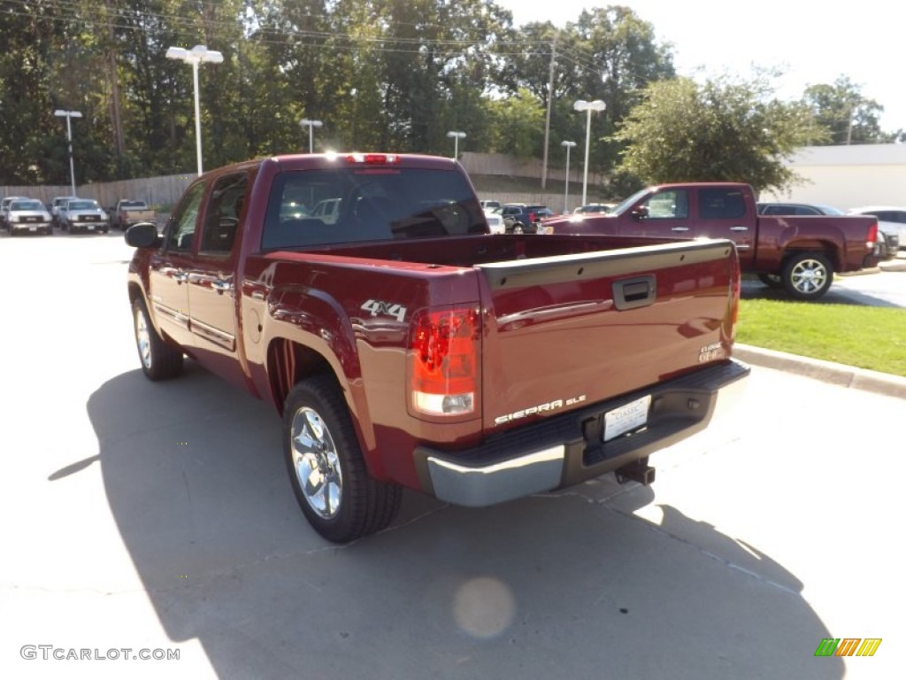 2013 Sierra 1500 SLE Crew Cab 4x4 - Sonoma Red Metallic / Ebony photo #3