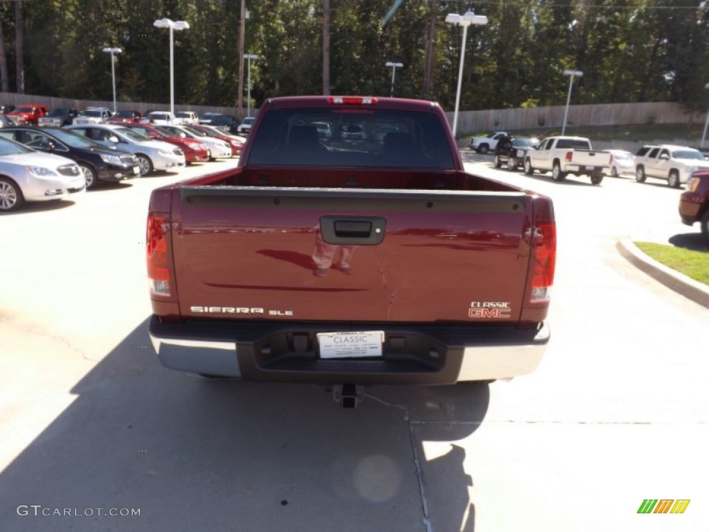2013 Sierra 1500 SLE Crew Cab 4x4 - Sonoma Red Metallic / Ebony photo #4