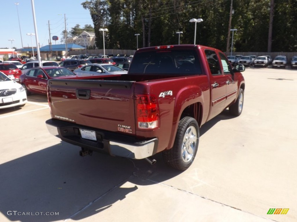 2013 Sierra 1500 SLE Crew Cab 4x4 - Sonoma Red Metallic / Ebony photo #5