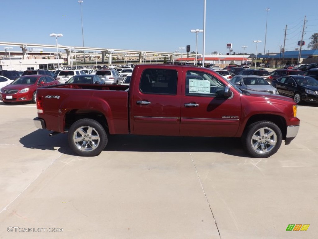 2013 Sierra 1500 SLE Crew Cab 4x4 - Sonoma Red Metallic / Ebony photo #6