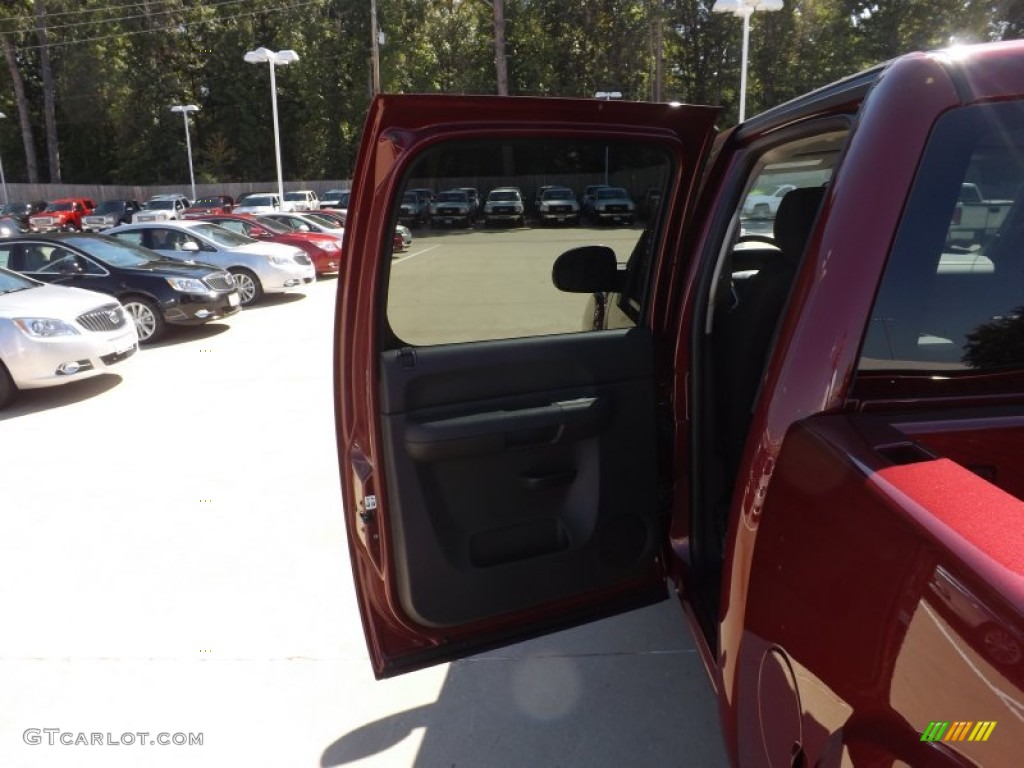 2013 Sierra 1500 SLE Crew Cab 4x4 - Sonoma Red Metallic / Ebony photo #17