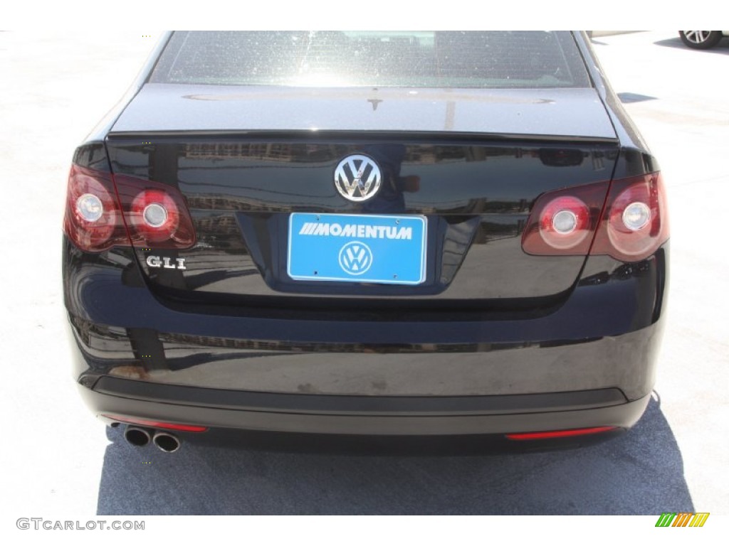 2009 GLI Sedan - Deep Black Metallic / Anthracite Black Leather photo #4