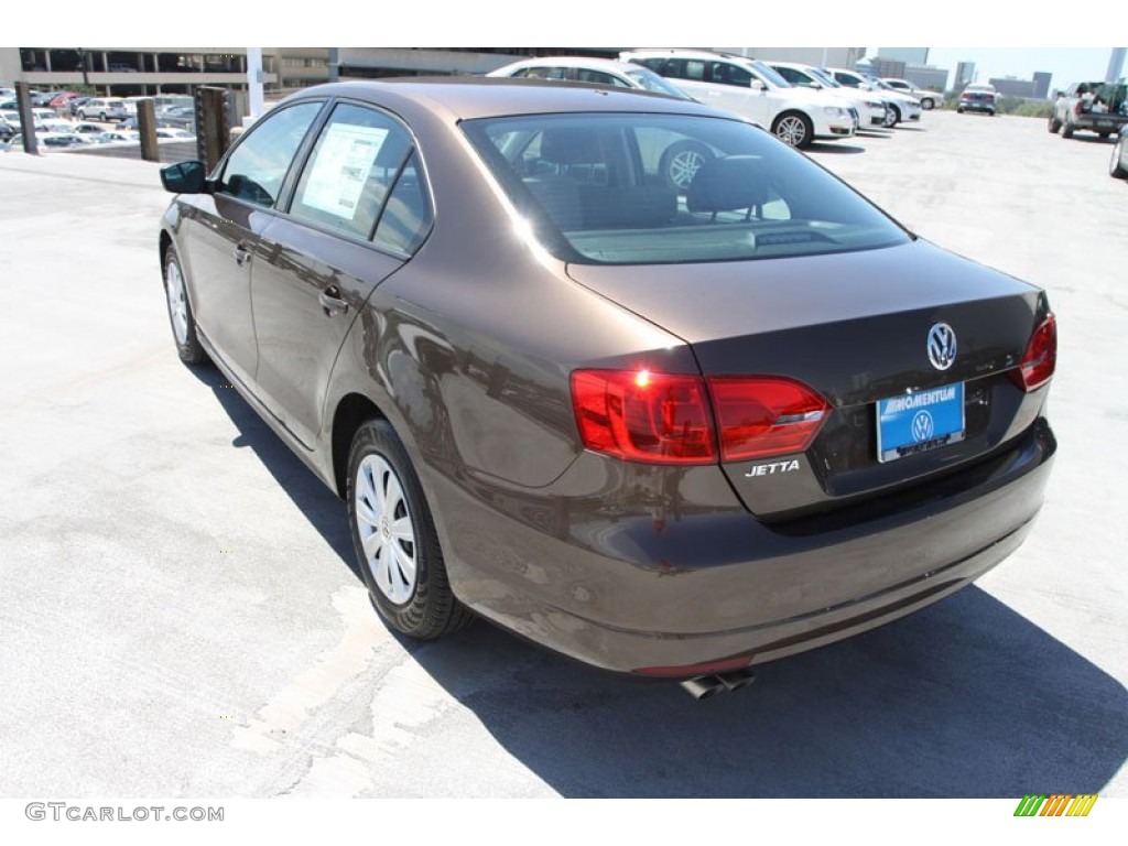 2013 Jetta S Sedan - Toffee Brown Metallic / Latte Macchiato photo #6