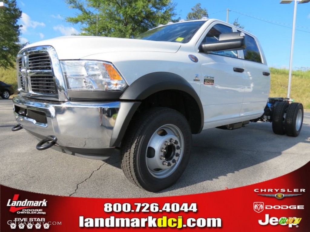 Bright White Dodge Ram 5500 HD