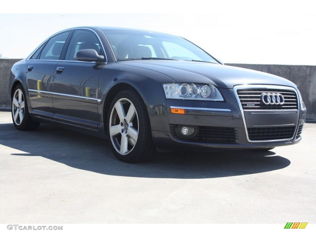 2006 A8 4.2 quattro - Oyster Grey Metallic / Black/Amaretto photo #1
