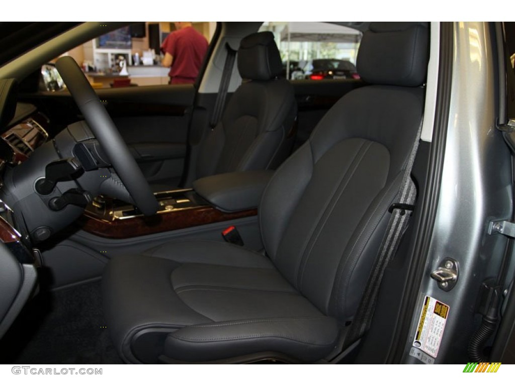Black Interior 2013 Audi A8 L 4.0T quattro Photo #70577927