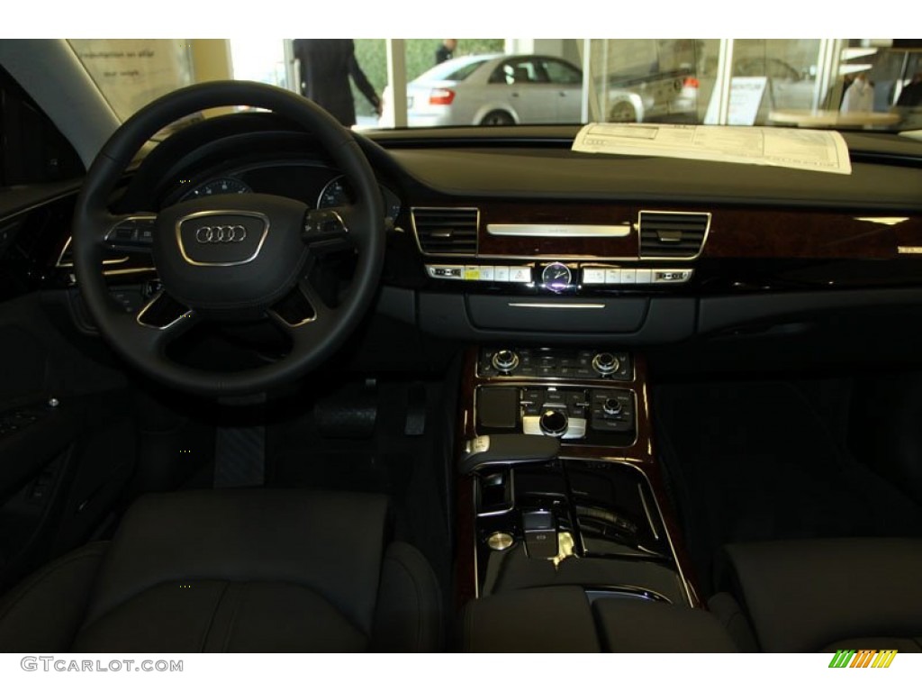 2013 Audi A8 L 4.0T quattro Black Dashboard Photo #70577961