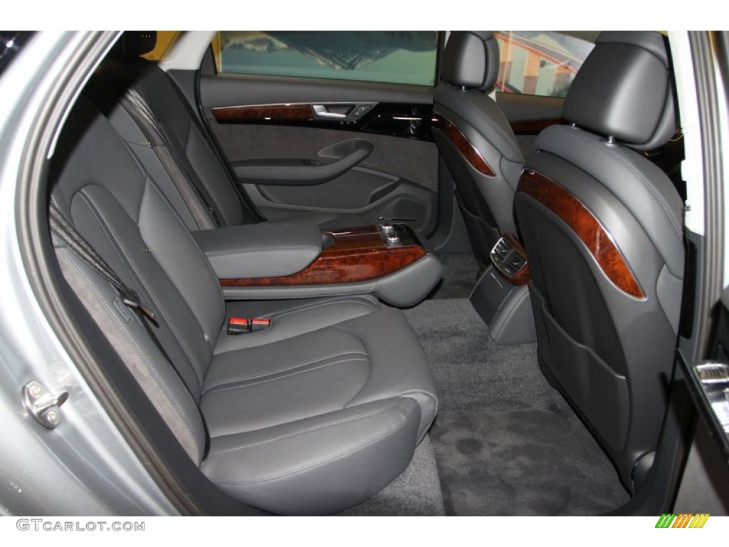 Black Interior 2013 Audi A8 L 4.0T quattro Photo #70578045