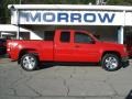 2008 Fire Red GMC Sierra 1500 SLE Extended Cab 4x4  photo #1