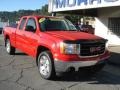 2008 Fire Red GMC Sierra 1500 SLE Extended Cab 4x4  photo #2